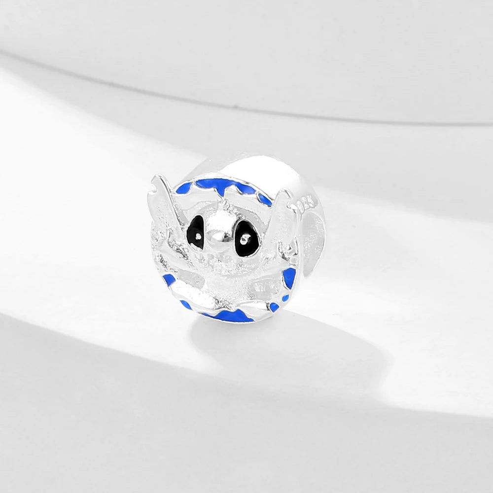 MINISO Cute Cartoon Stitch & Angel Couple Charm – Originele Bedeltjes Voor Armbanden En Kettingen
