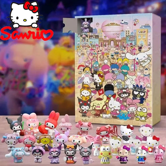 Adventskalender 24 Dagen Sanrio Met Hello Kitty En Kuromi Figuren