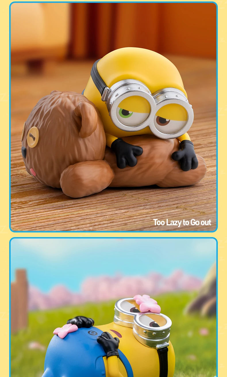 Officiële POP MART Minions Luie Elke Dag Serie Figuren – Mystery Box Vol Verrassingen
