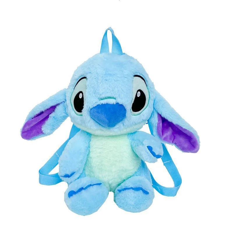 Kawaii Lilo En Stitch Pluche Rugzak – Schattig Cartoon Ontwerp Met Grote Capaciteit