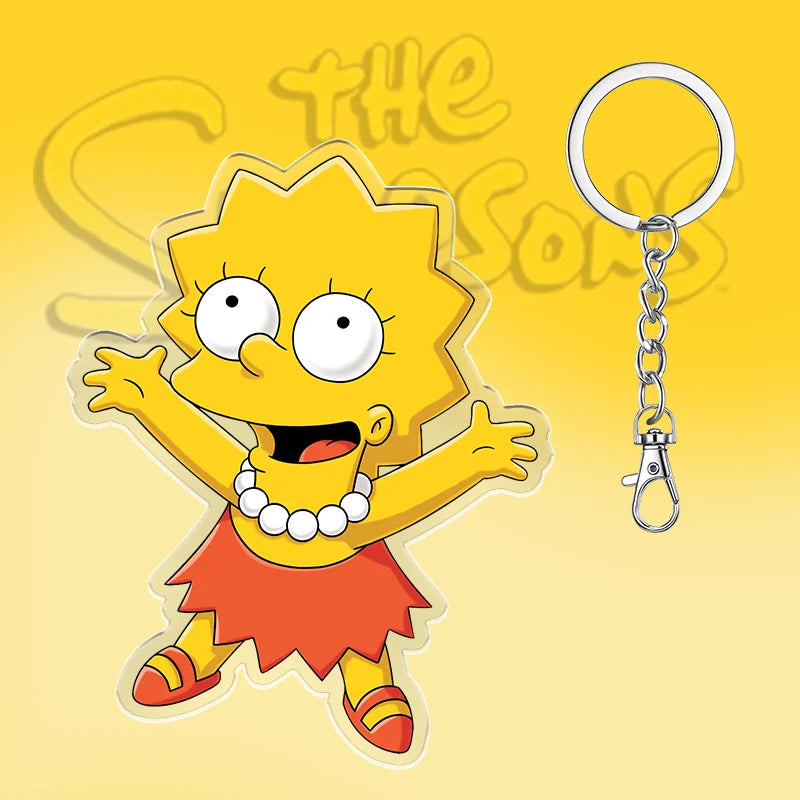 Sleutelhanger De Simpsons 6cm Schattig Acryl Cadeau