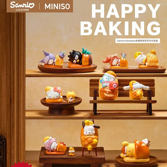 MINISO Sanrio Happy Baking Serie Figice Blind Box – Verrassingsspeelgoed Voor Meisjes