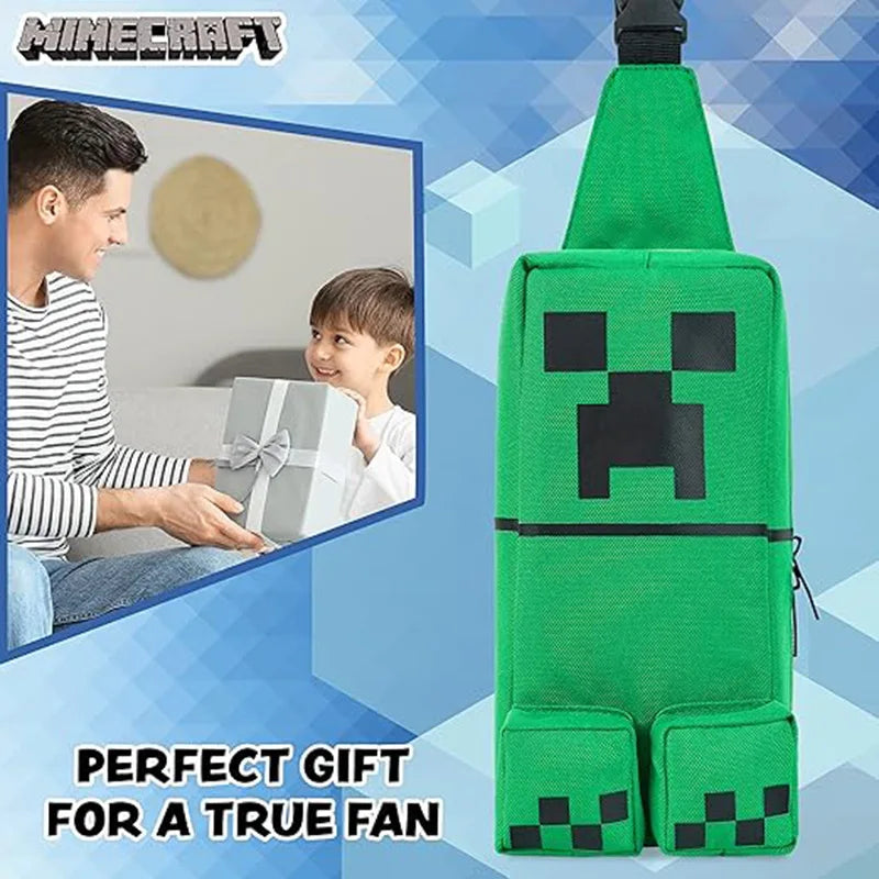 Minecraft Rugzak Creeper Schoudertas Met Cartoon Design En Extra Opbergruimte