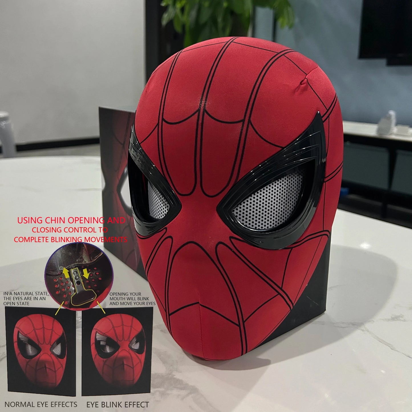 Marvel Spider Man Masker Met Beweegbare Ogen Masker