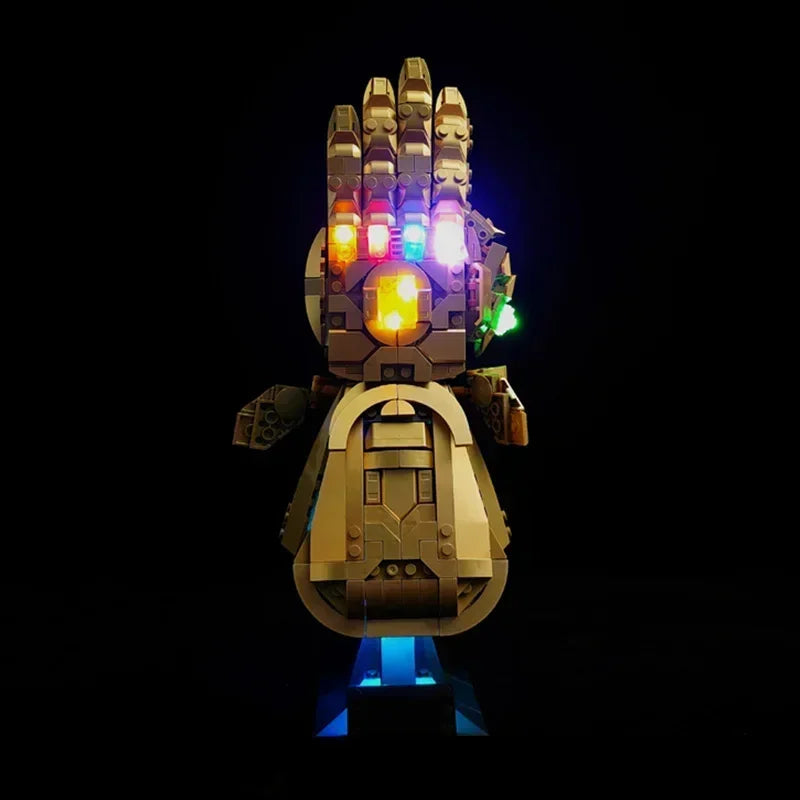 Bouwstenen Set Marvel Thanos Nano Infinity Gauntlet Met LED Licht
