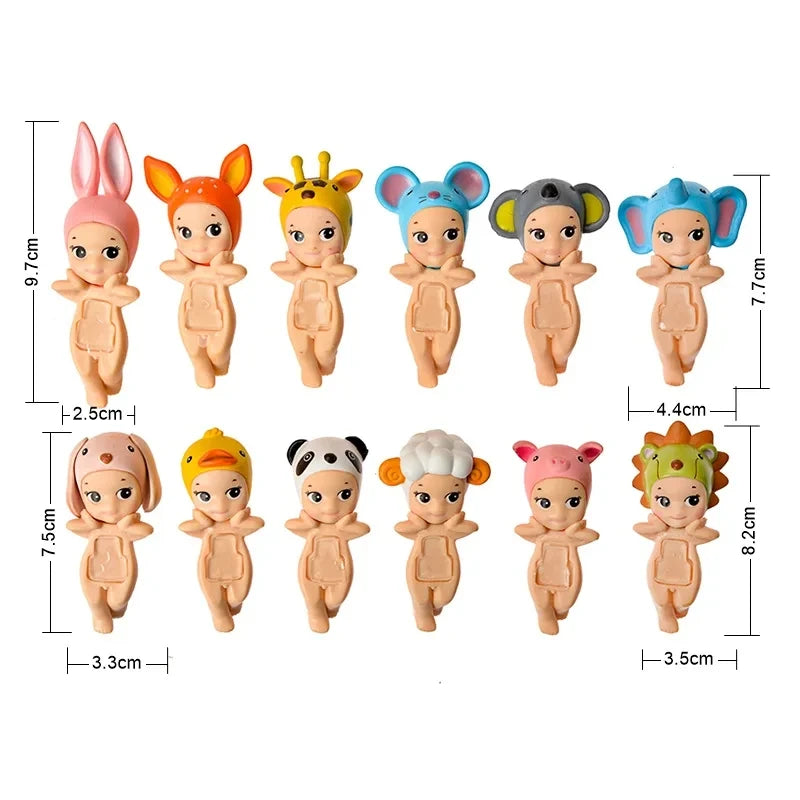 Bandai Nieuwe Engel Fruit Dierenserie Blind Box Animefiguur – Schattige Hippie Pop Voor Kinderen