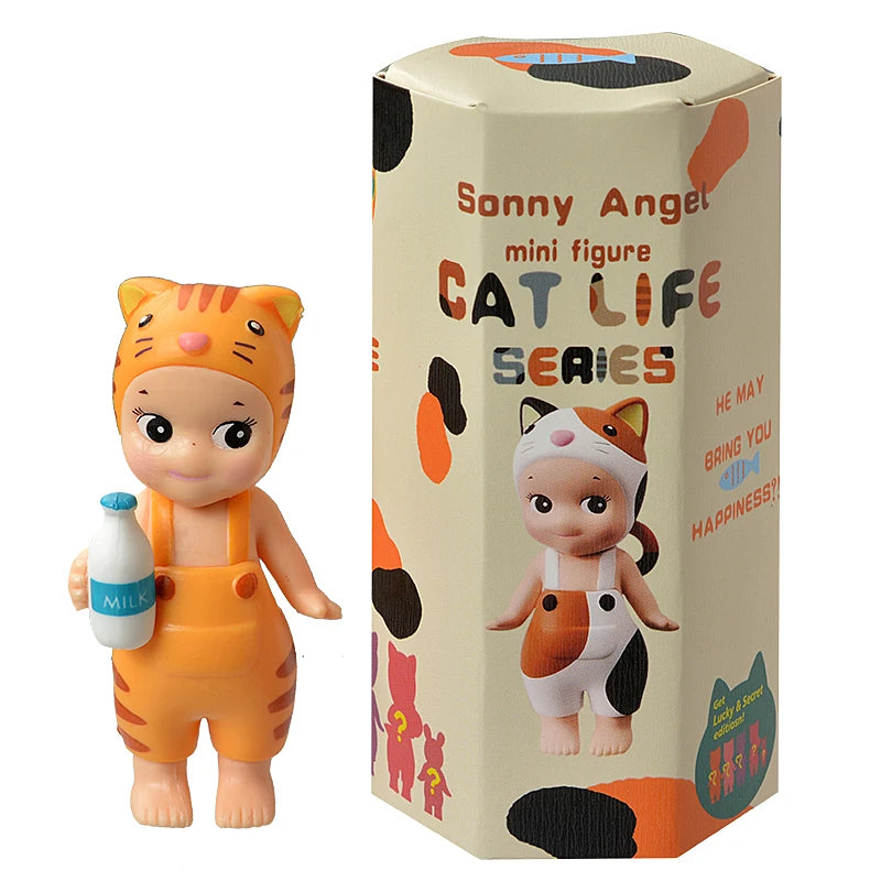 Bandai Nieuwe Engel Fruit Dierenserie Blind Box Animefiguur – Schattige Hippie Pop Voor Kinderen