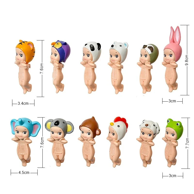 Bandai Nieuwe Engel Fruit Dierenserie Blind Box Animefiguur – Schattige Hippie Pop Voor Kinderen