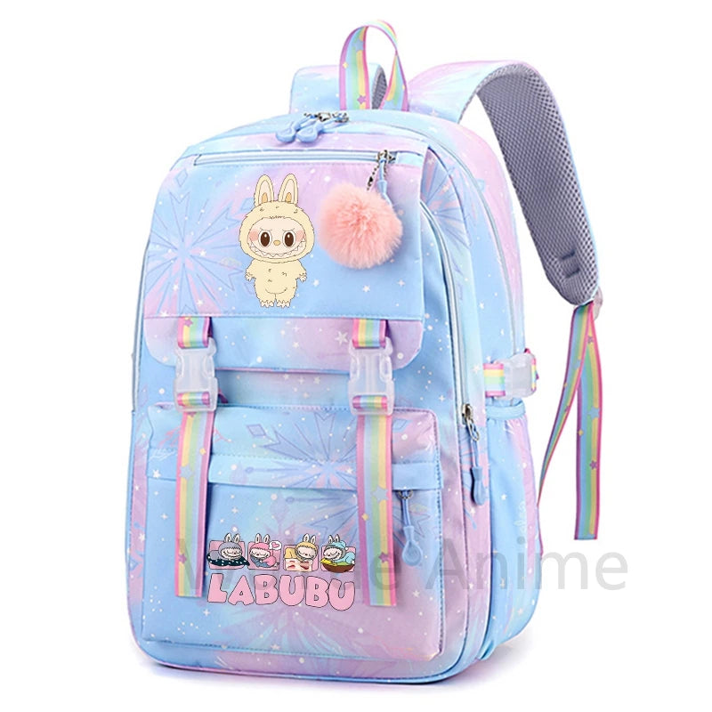 Schattige Labubu backpack rugzak – Waterdichte Ruime capaciteit