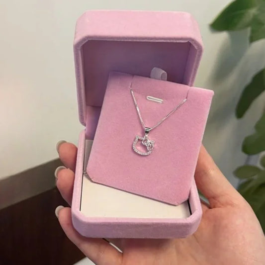 Kawaii Hello Kitty Ketting Voor Elegante Sieradenstijl