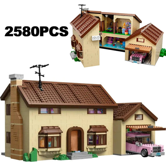 Bouwset 2523PCS The Simpsons Huis Voor Creatief Plezier