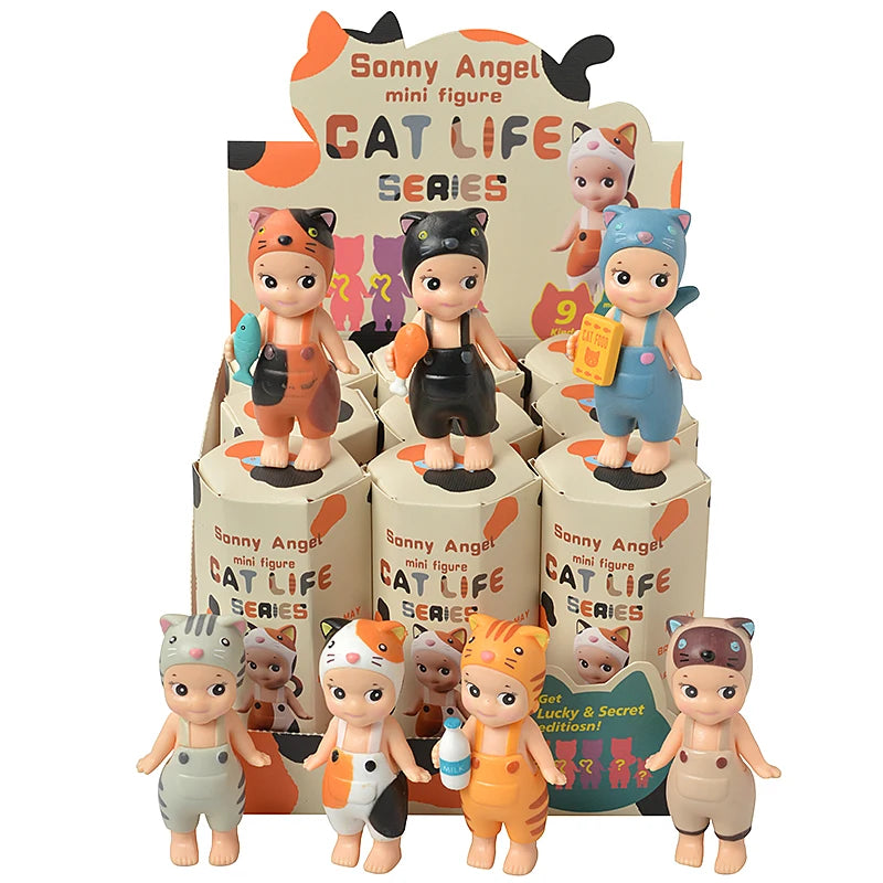 Bandai Nieuwe Engel Fruit Dierenserie Blind Box Animefiguur – Schattige Hippie Pop Voor Kinderen