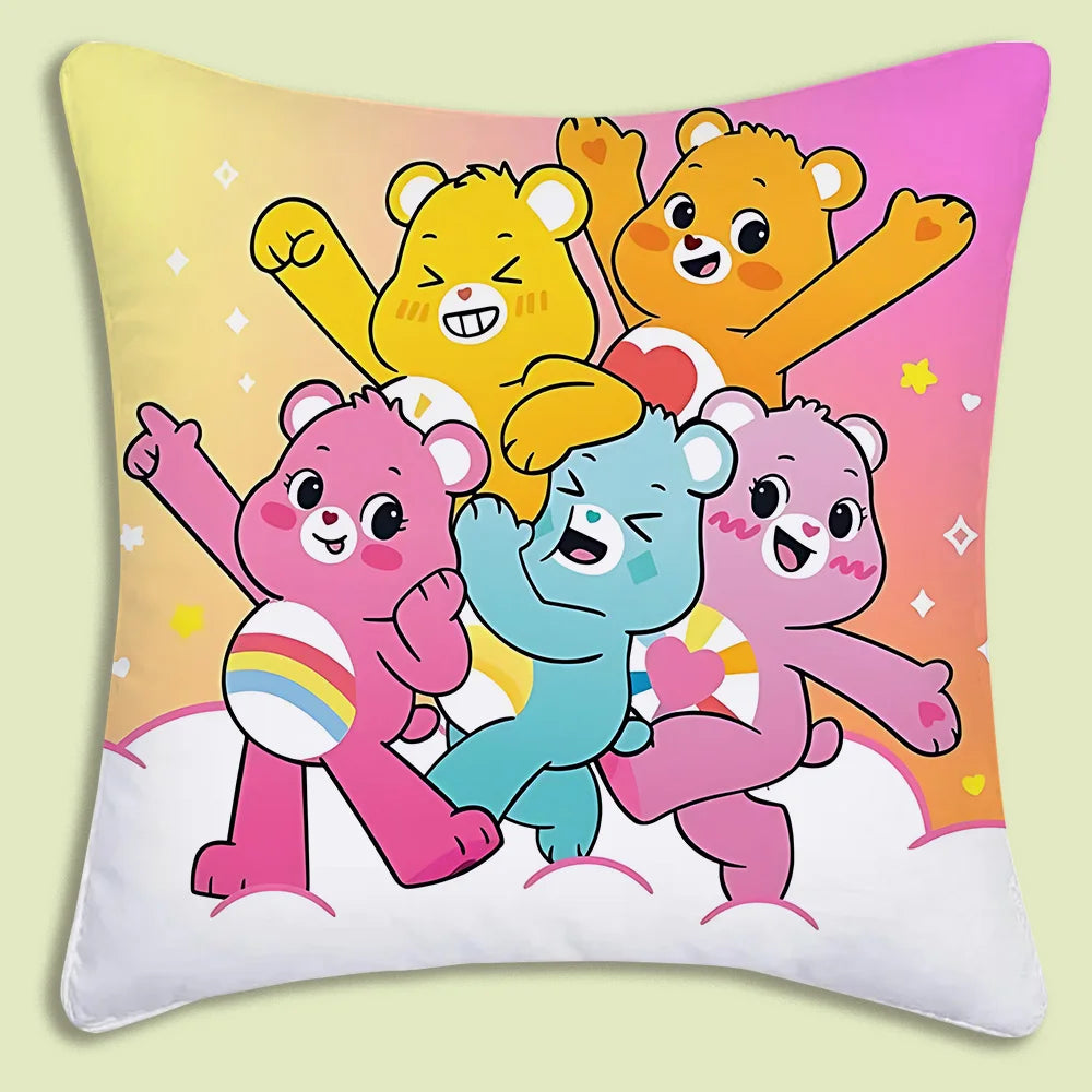 Kussenslopen Cartoon Care Bears Met Dubbelzijdige Print En Zachte Plush