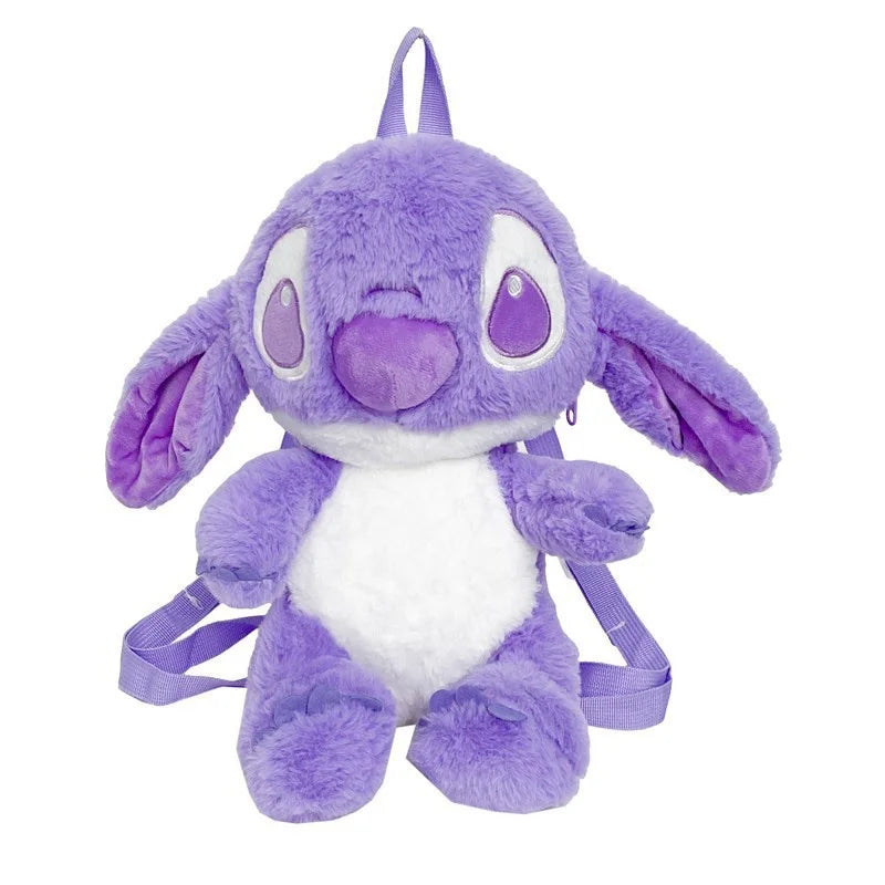 Kawaii Lilo En Stitch Pluche Rugzak – Schattig Cartoon Ontwerp Met Grote Capaciteit
