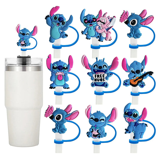 MINISO Disney Stitch Riet Deksel – Herbruikbaar en Stofbestendig