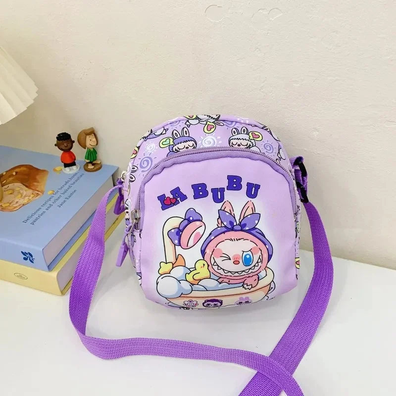 Labubu Rugtas voor kinderen Schoudertas Cartoon – Ultra-Lichtgewicht
