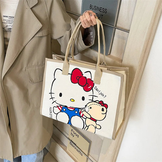 Schattige Hello Kitty Y2K Tote Canvas Tas