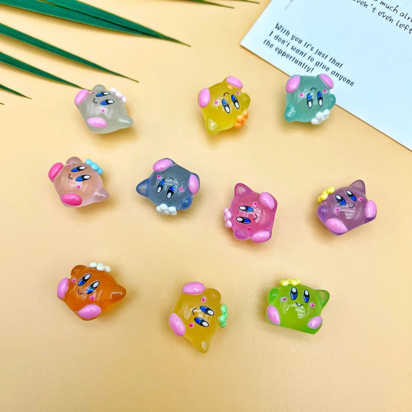 Zoobies Star Kirby Actiefiguur Set – Luminous en Unieke Decoratieve Sleutelhanger