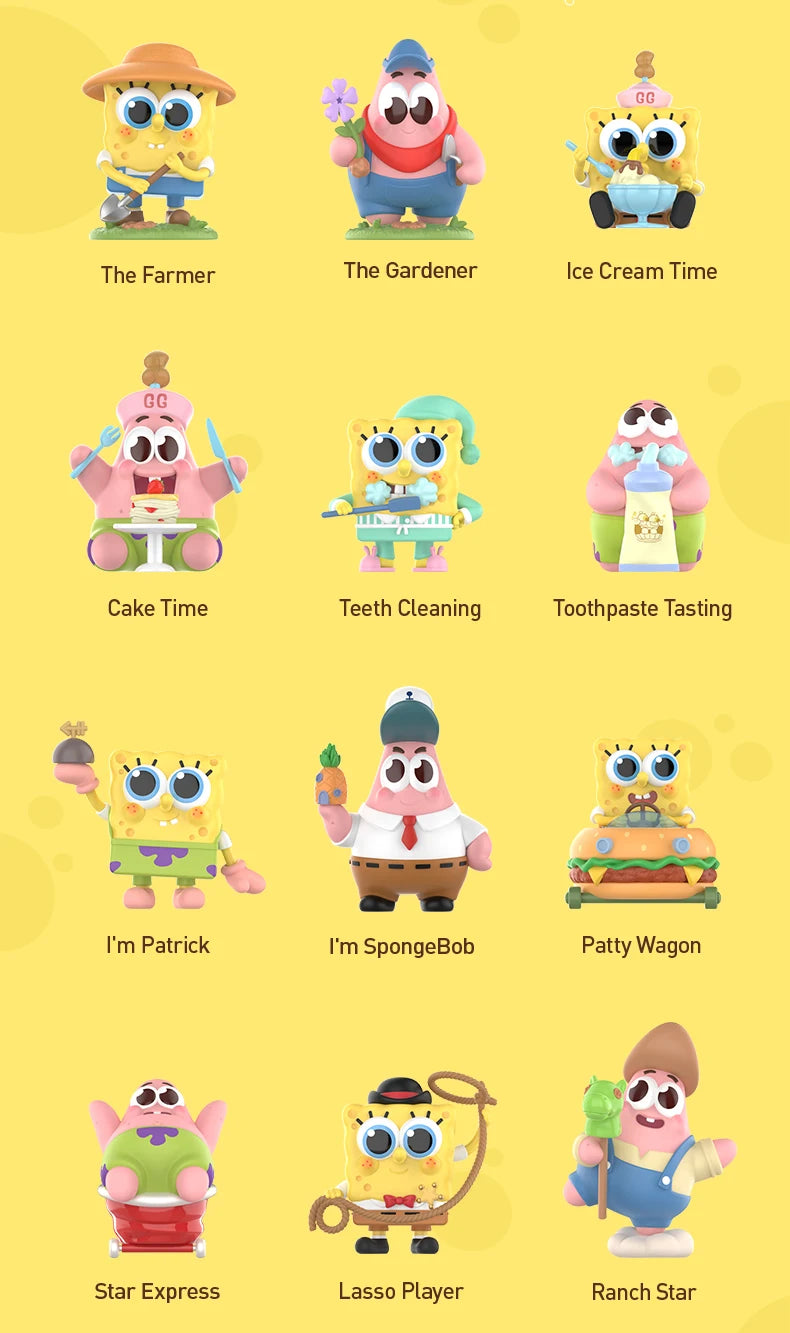 Officiële POP MART SpongeBob Beste Vrienden Serie Figuren – Verrassende Mystery Box Collectie