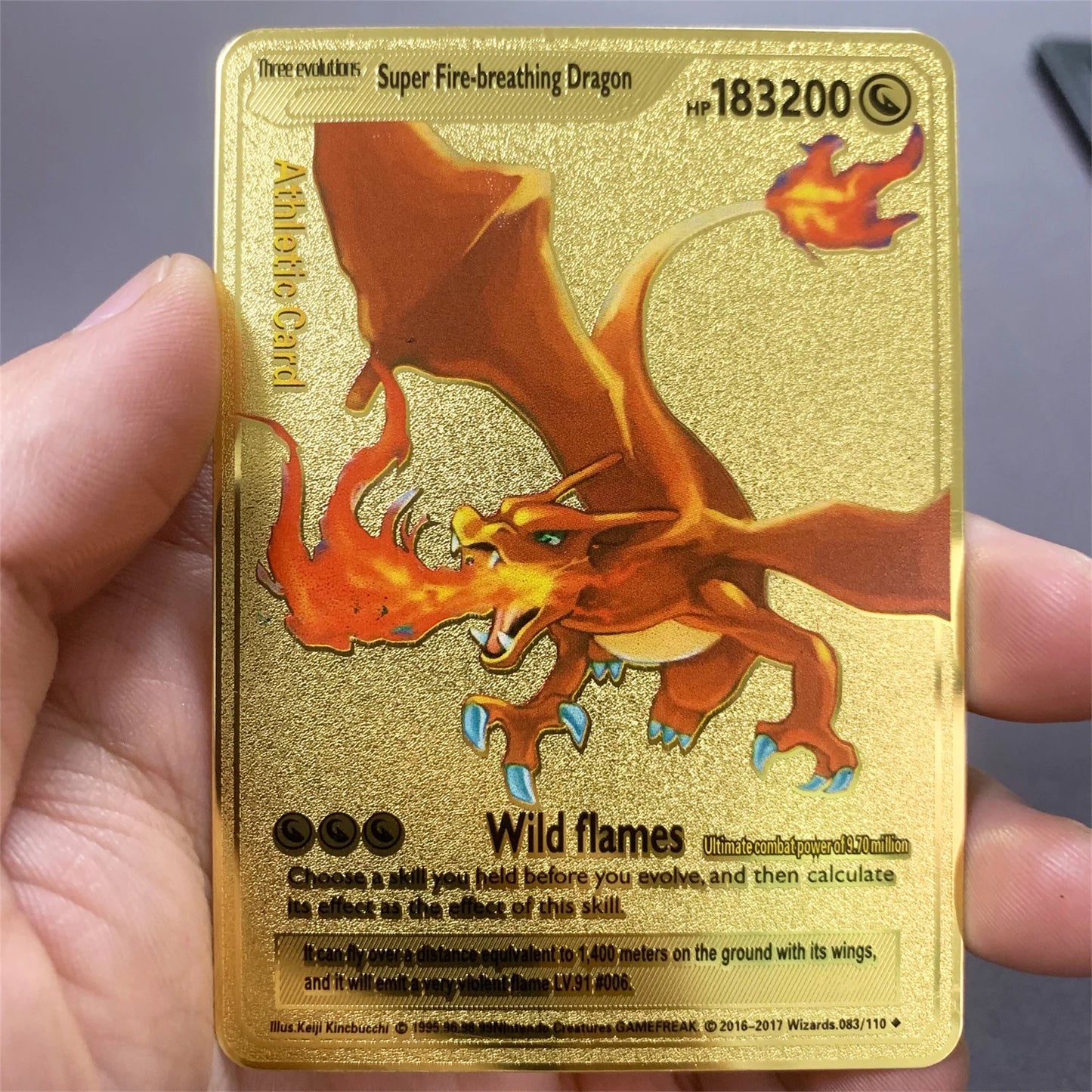 Metalen Pokémon Kaart (Engels)