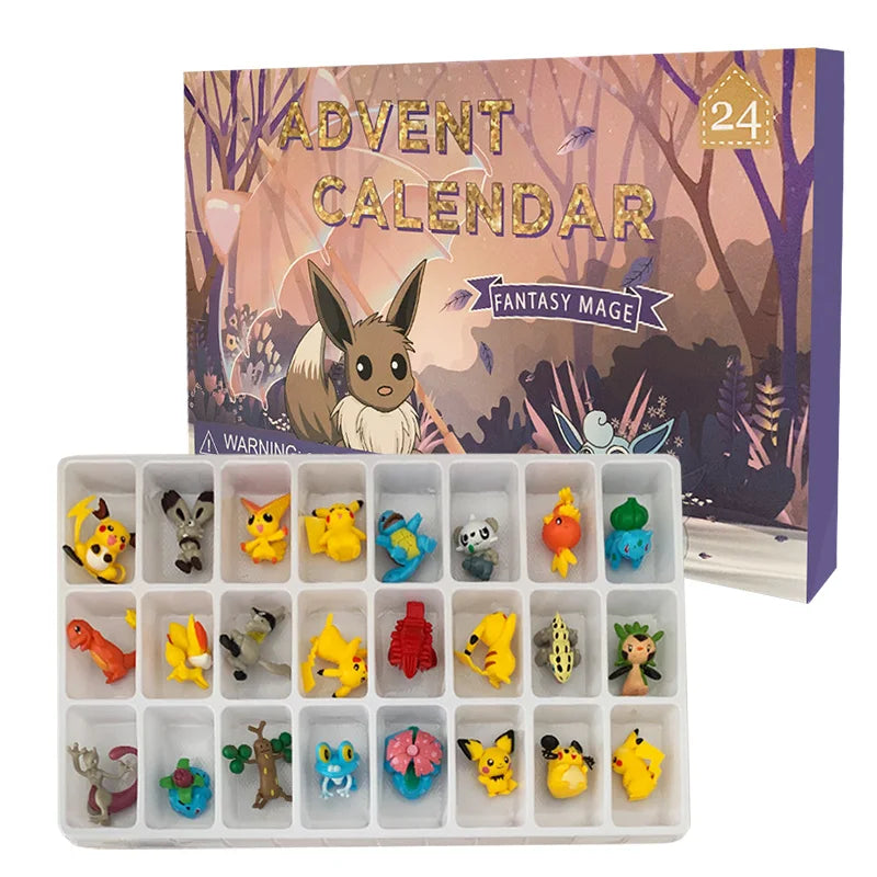 Pokemon Adventskalender Met Eevee En Pikachu 24 Figuren Geschenk