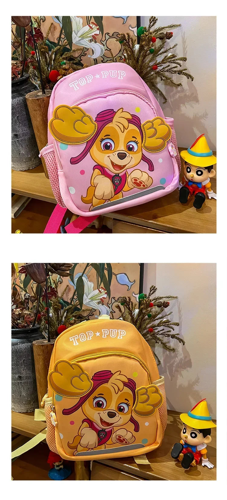PAW Patrol Chase Skye Cartoon rugzak voor school – Lichtgewicht