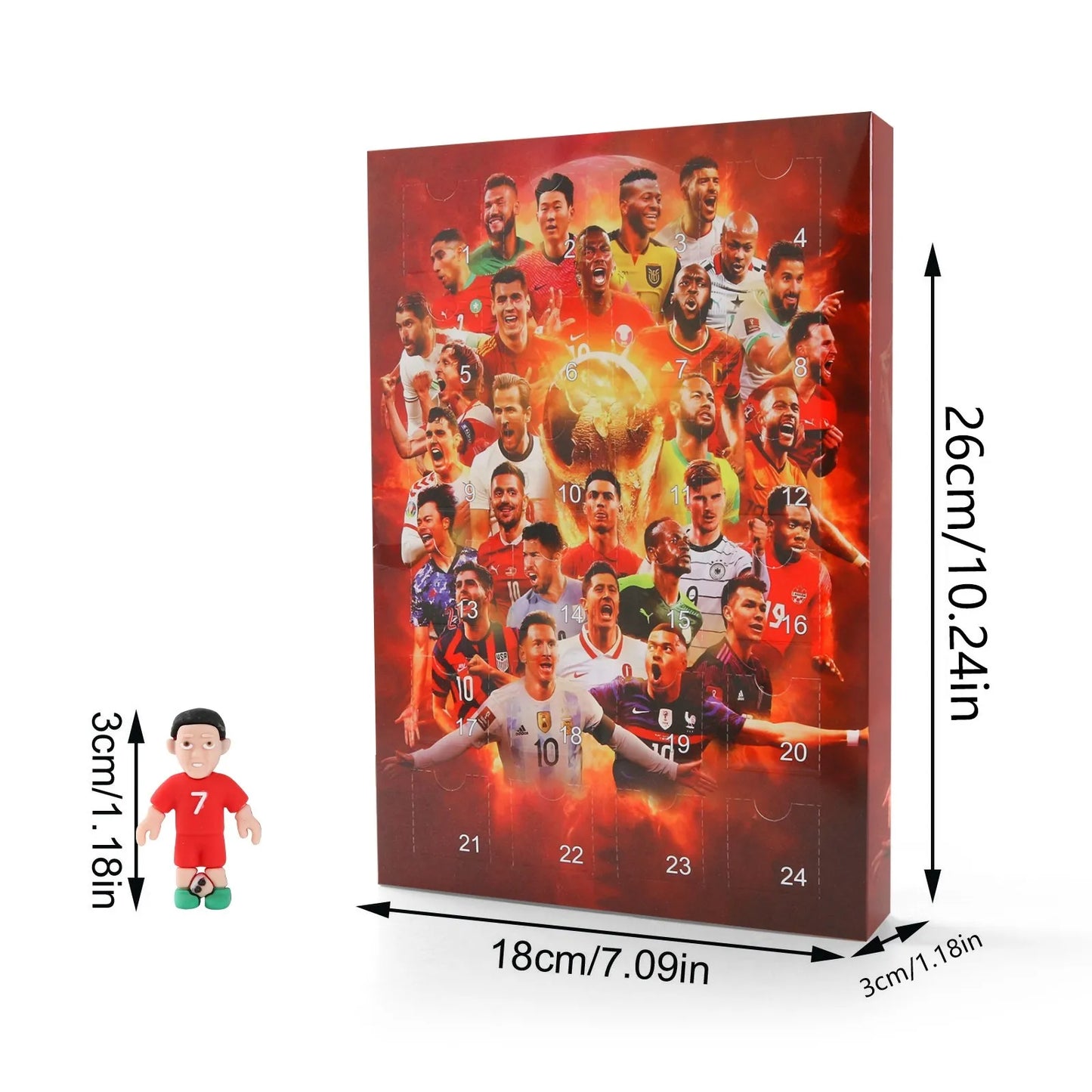 24-delige SportKids Soccer Adventskalender 2025 - 24 Dagen Plezier