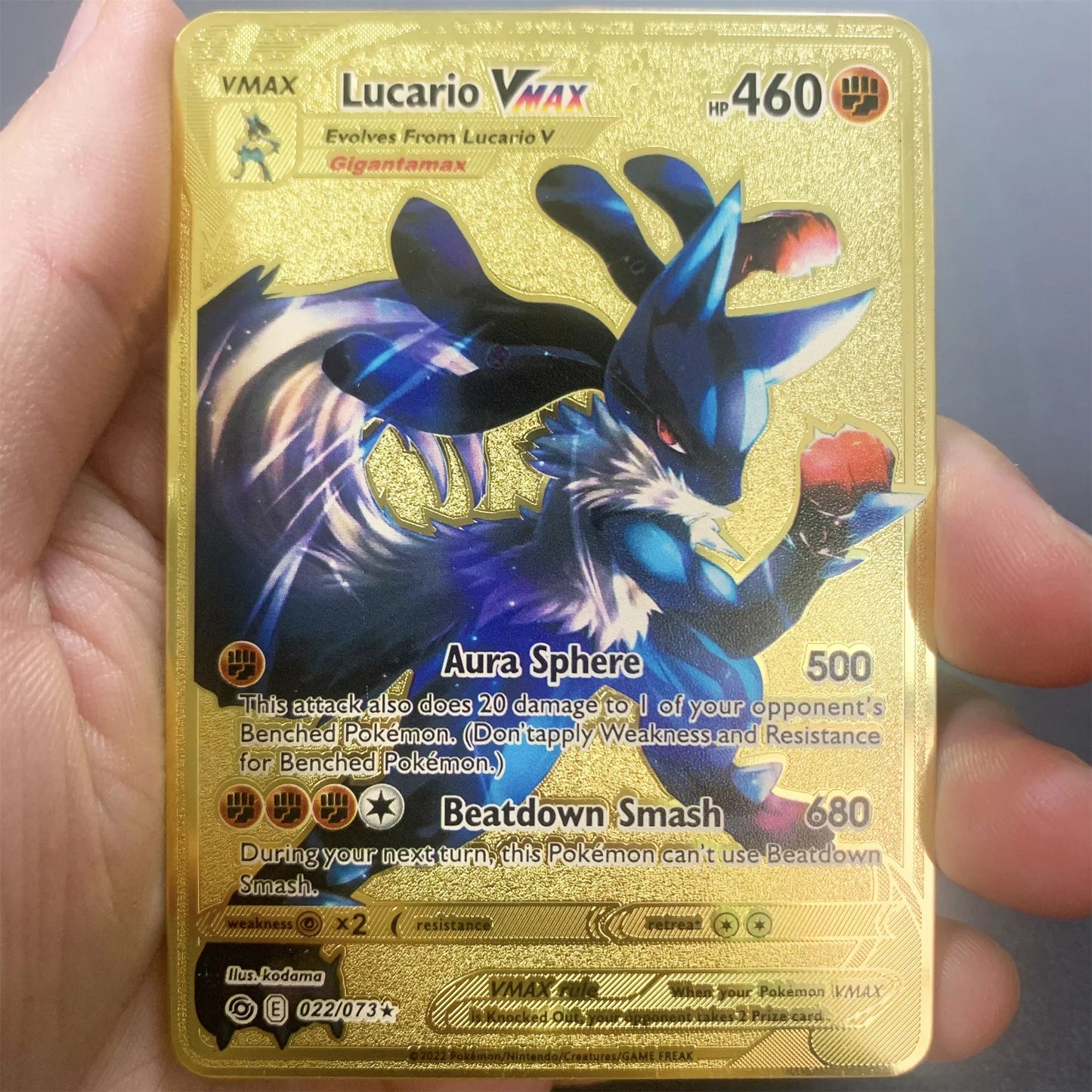 Metalen Pokémon Kaart (Engels)