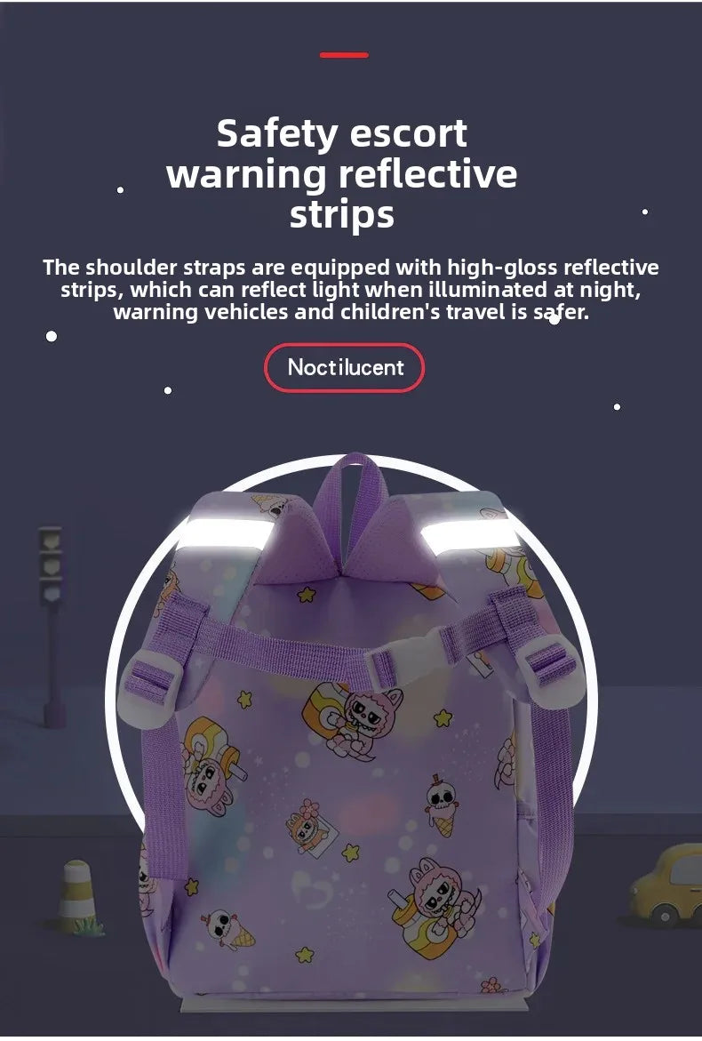 Kinder Rugzak Labubu Groot Lichtgewicht – Cartoon Patroon
