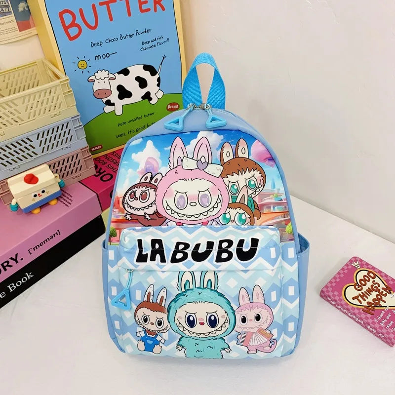 Kinderrugzak Met Schattige Cartoonprint Labubu En Grote Groot Capaciteit