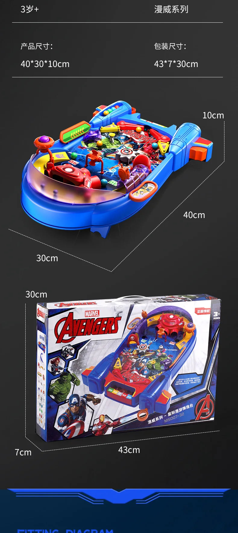 Marvel Pinball Speelgoed voor Kinderen met Interactieve Actie