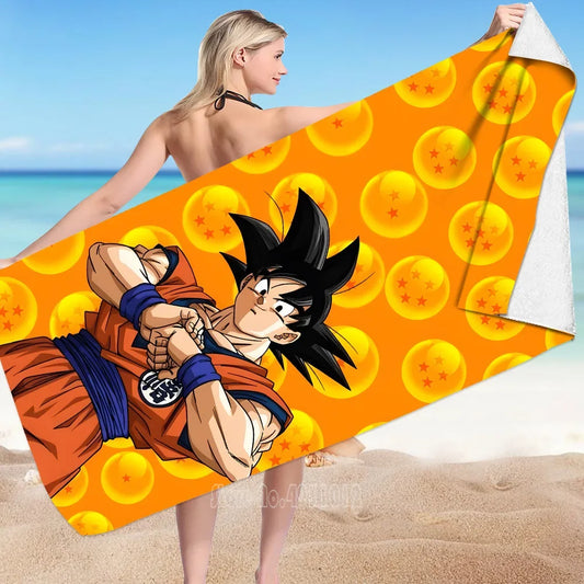 AnimeZone Dragon Ball Goku Badhanddoek – 3D Digitale Print voor Kinderen