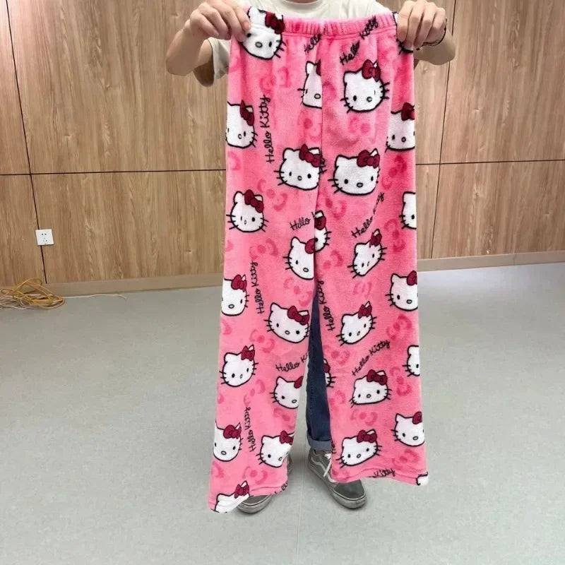Dames Pyjamabroek Y2K Hello Kitty Sanrio Comfortabele Nachtkleding