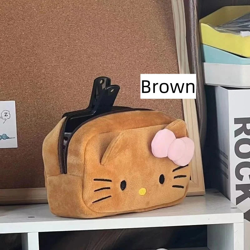 Sanrio Pennenetui Plush Hello Kitty Voor Schattige Organisatie