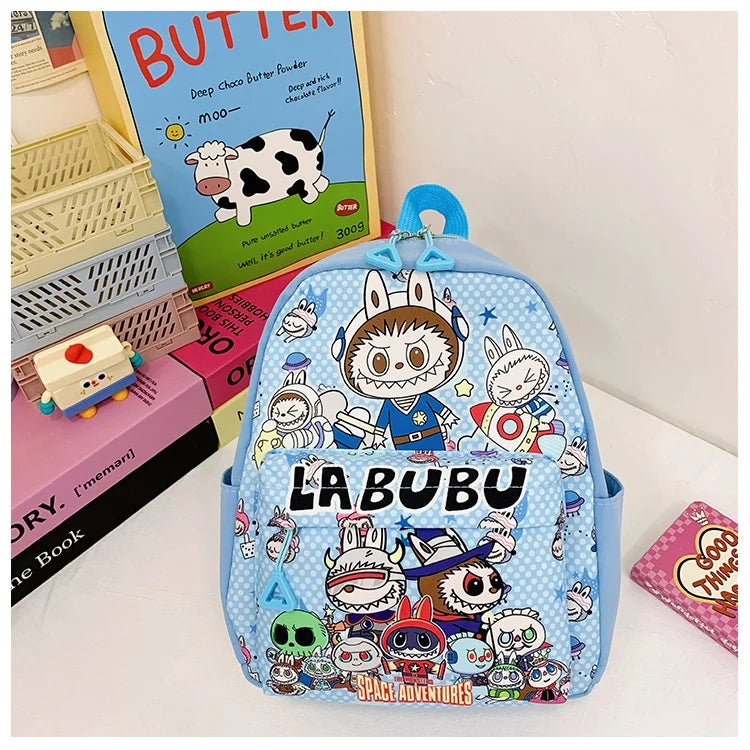 Kinderrugzak Met Schattige Cartoonprint Labubu En Grote Groot Capaciteit