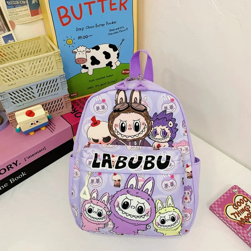 Kinderrugzak Met Schattige Cartoonprint Labubu En Grote Groot Capaciteit