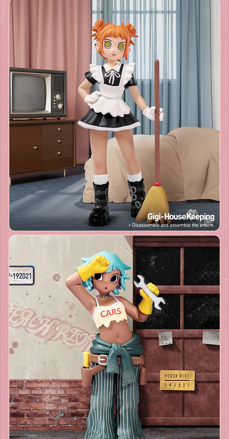 Officiële POP MART Peach Riot Rush Hour Series Figuren – Mysterie Box Vol Verrassingen