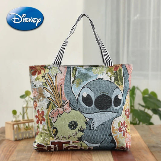 Disney Mickey Mouse, Lilo & Stitch Retro Tas – Ruim Canvas Anime Stijl