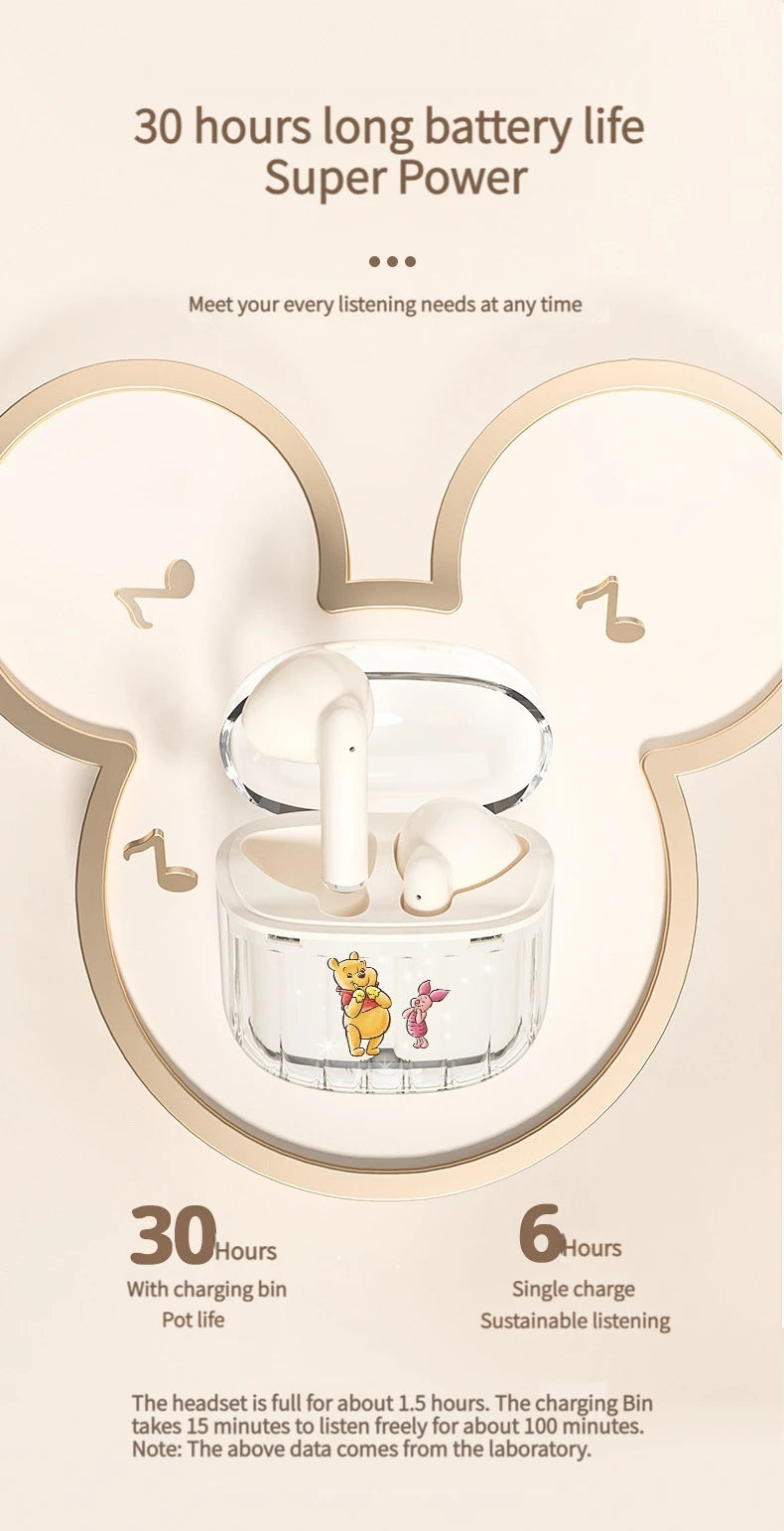 Disney Lilo & Stitch Angel Draadloze Bluetooth Oordopjes – Actieve Ruisonderdrukking En Lange Batterijduur
