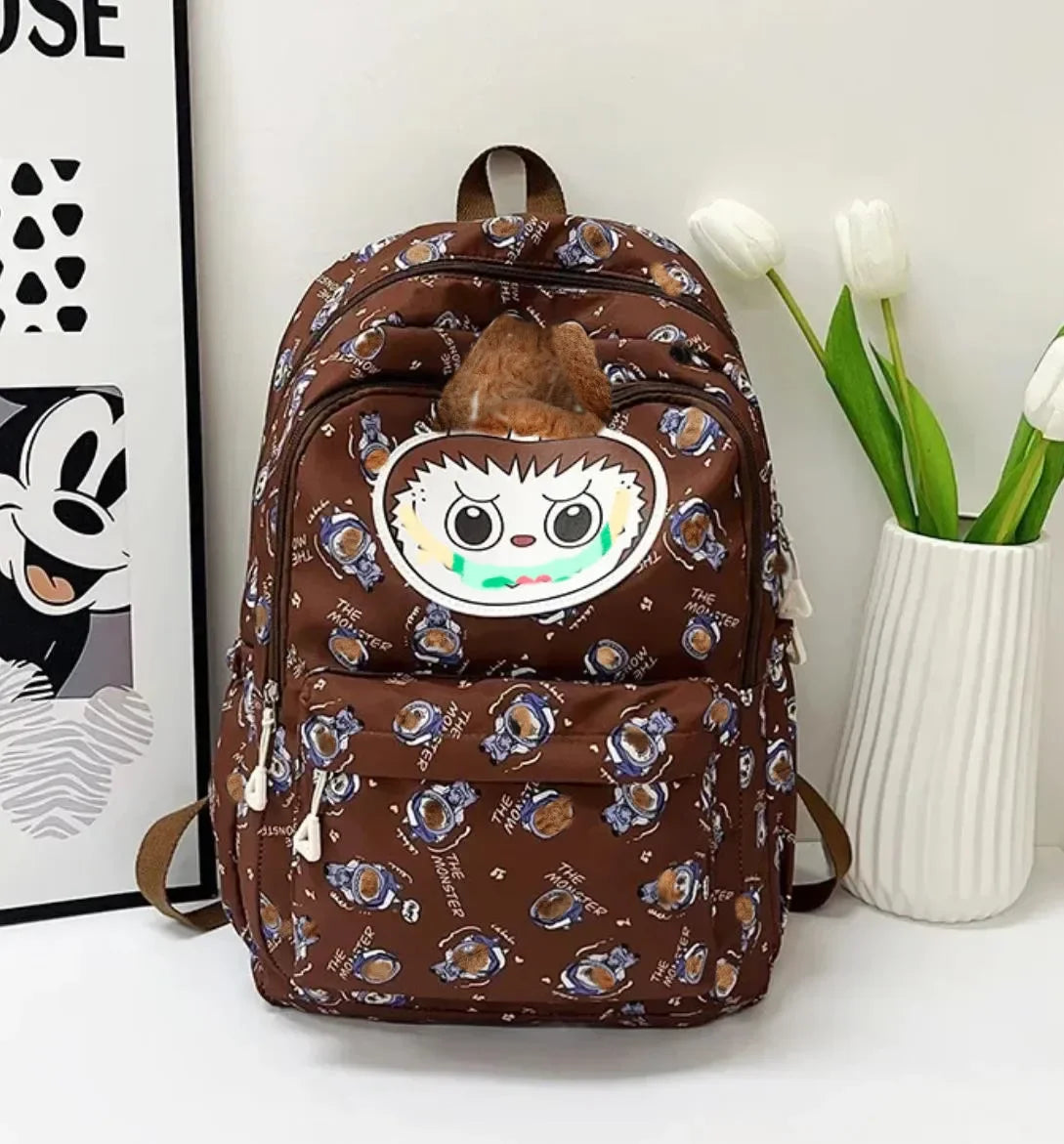 Miniso Labubu Rugzak – Stijlvolle Casual Schooltas Voor Studenten