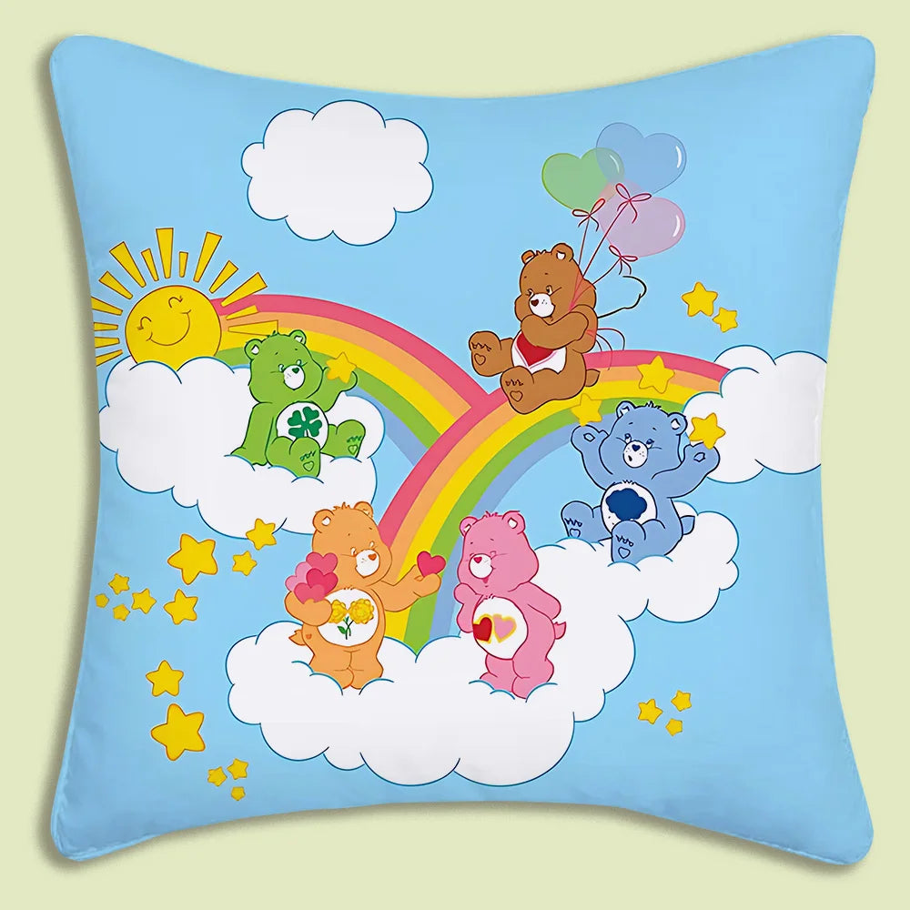 Kussenslopen Cartoon Care Bears Met Dubbelzijdige Print En Zachte Plush