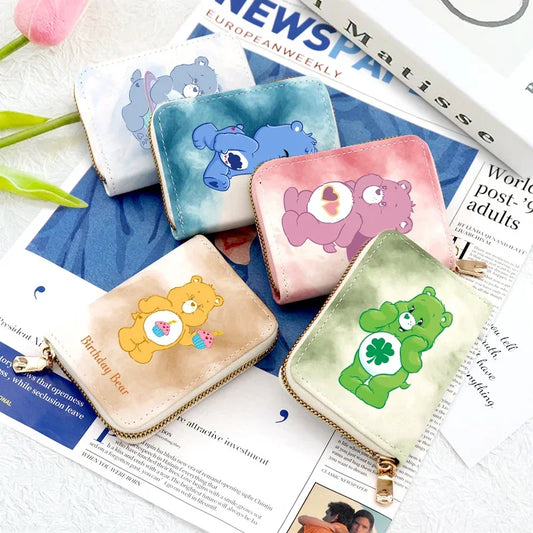 Portemonnee Care Bears PU Leer Kleine Creditcardhouder Met Ritssluiting