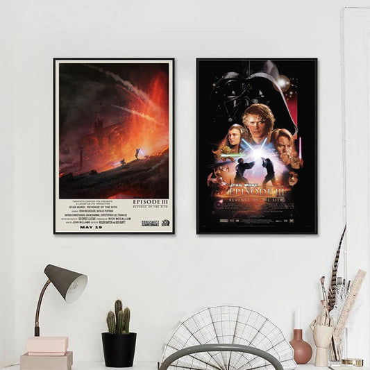 Star Wars Poster Retro Kunstdruk voor Woonkamer Decor