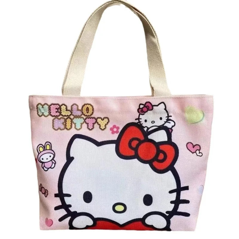 Sanrio Hello Kitty Canvas Tas – Lichtgewicht en Groot