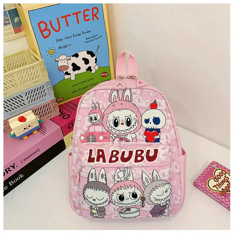 Kinderrugzak Met Schattige Cartoonprint Labubu En Grote Groot Capaciteit