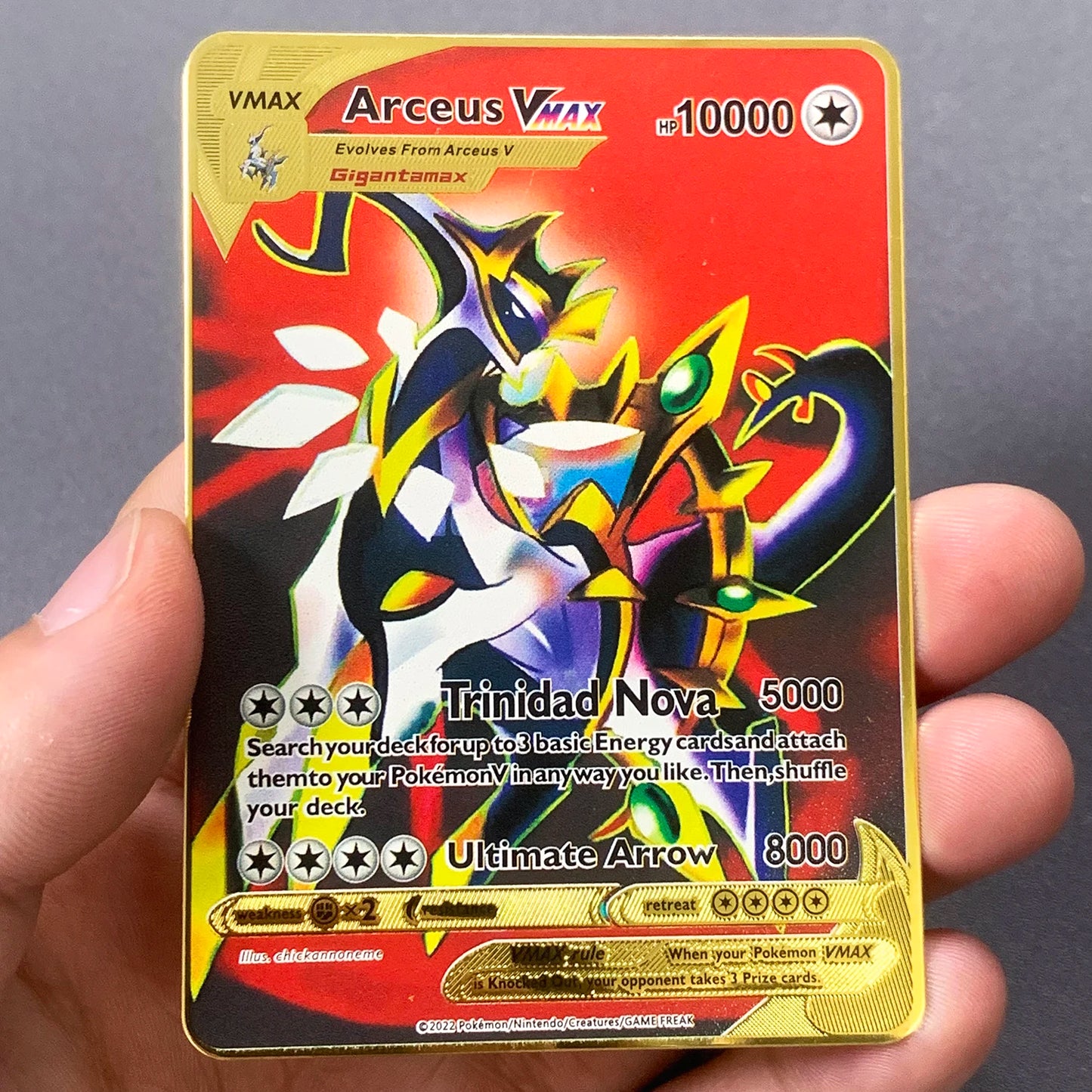 Metalen Pokémon Kaart (Engels)