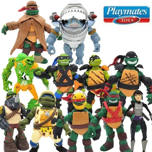 Playmates Teenage Mutant Ninja Turtles Leonardo Bebop Splinter Shredder April O'Neil Actiefiguur – Beweegbare Gewrichten Voor Eindeloze Speelplezier