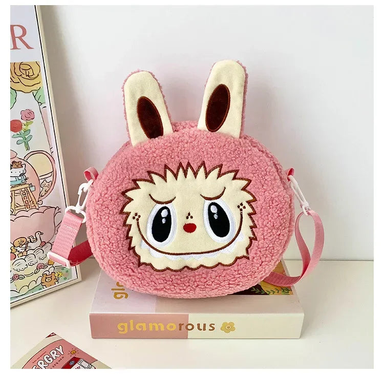 Labubu Crossbody schoudertas – Schattige Pluche Met Grote Capaciteit