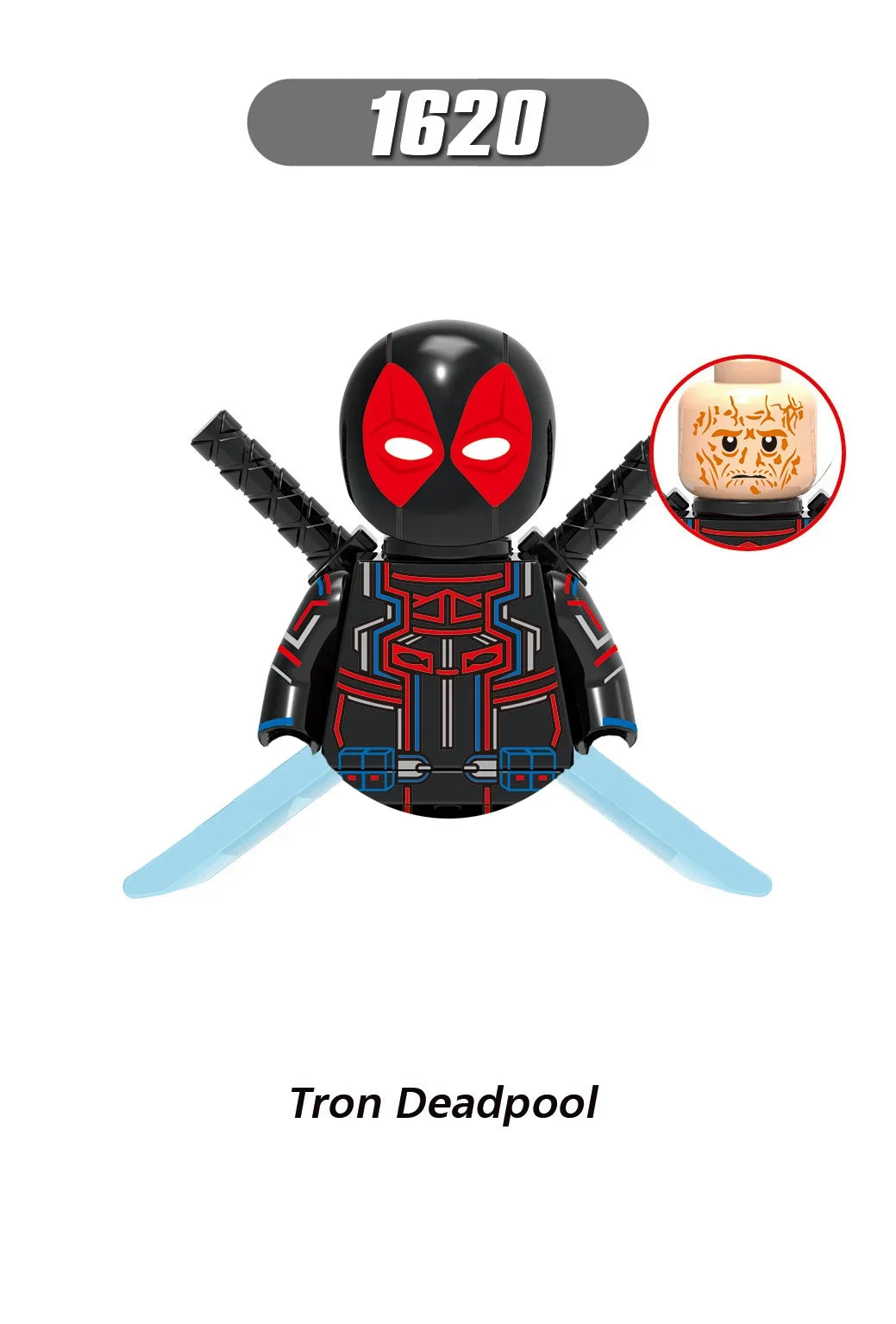 Bouwset met 1002 Marvel Deadpool en Iron Man voor Kinderen