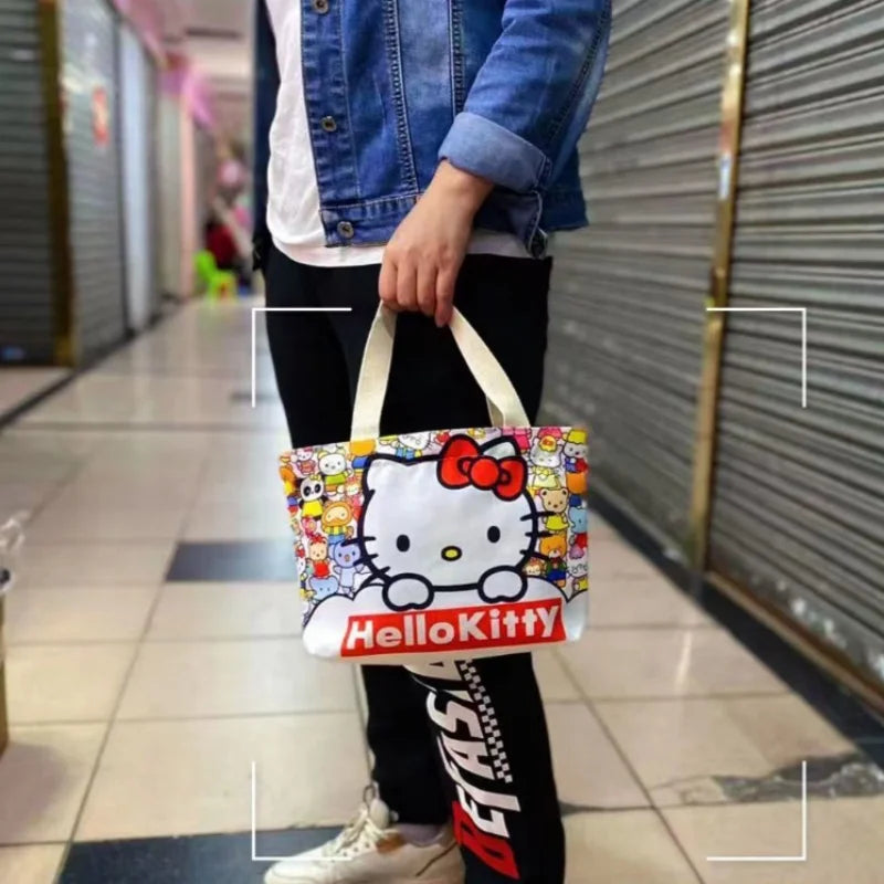 Sanrio Hello Kitty Canvas Tas – Lichtgewicht en Groot